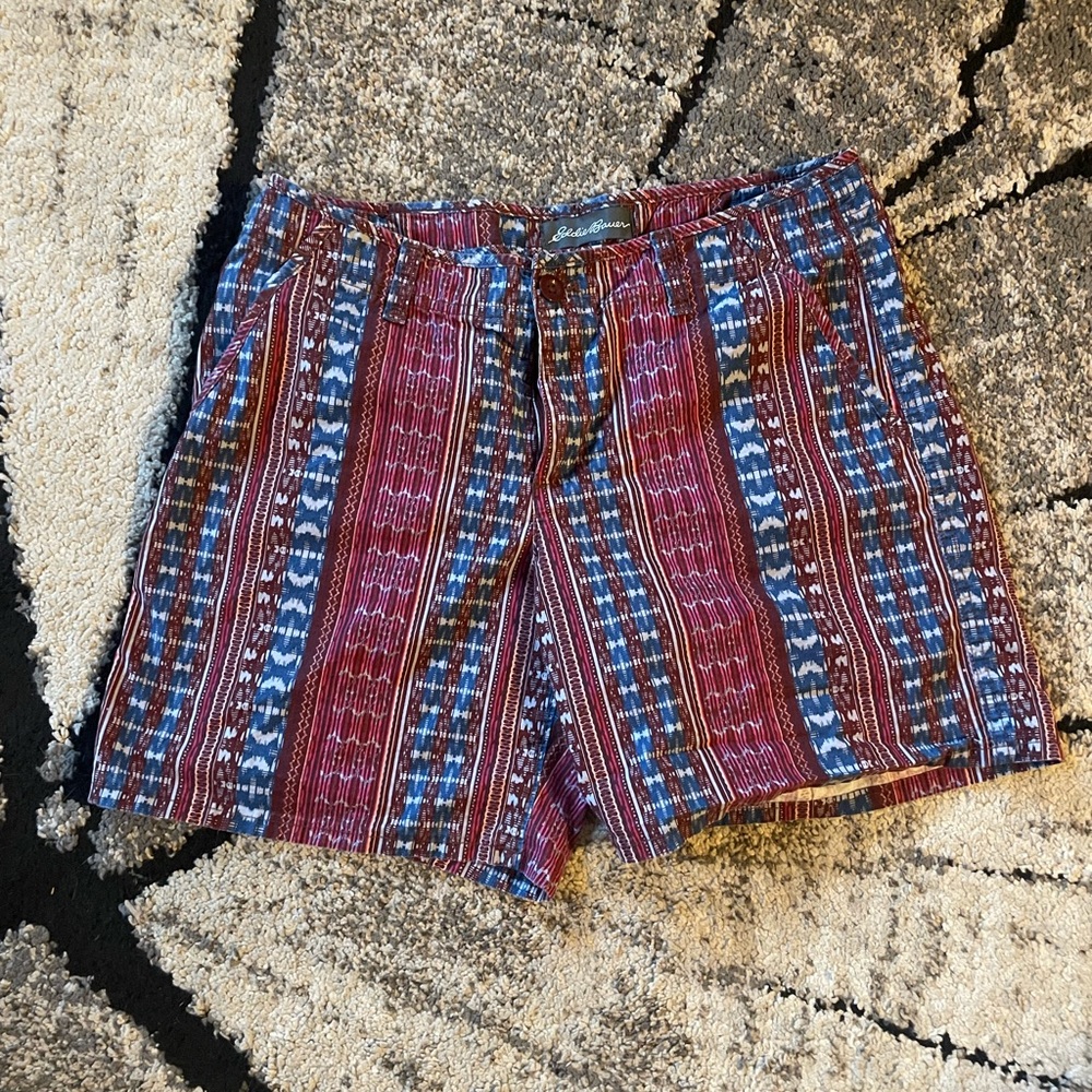 Eddie Bauer Multicolor Women’s Striped Shorts Size 8